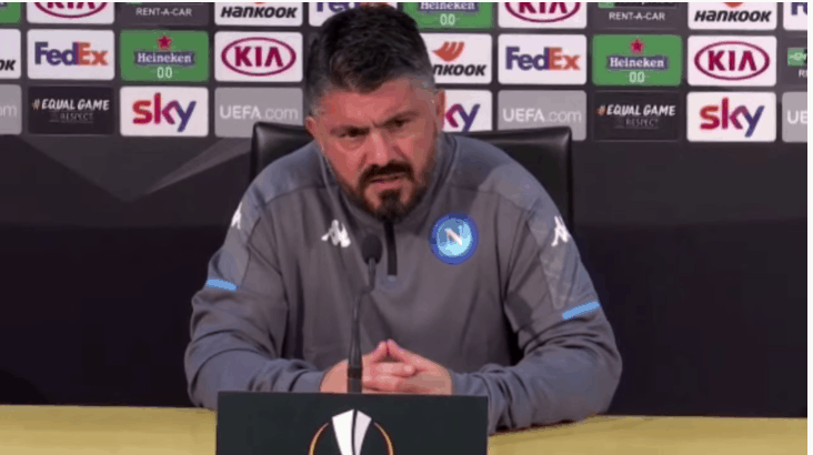 Napoli-Granada 2-1, post partita Gattuso: “Vorrei una squadra più tranquilla. Per alcuni tratti abbiamo giocato bene”