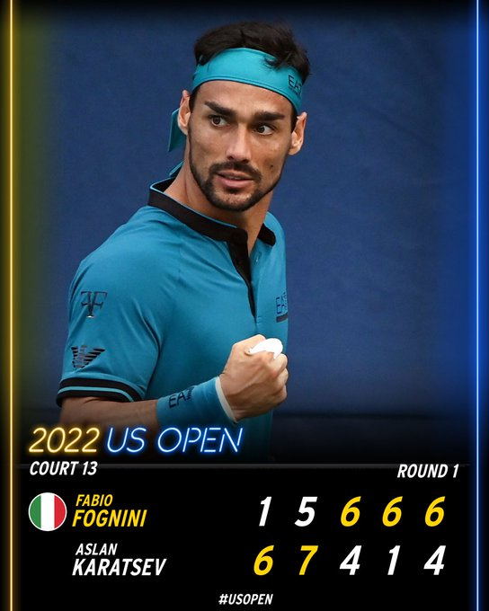 US Open 2022, il bilancio del primo turno: avanzano cinque azzurri