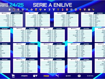Calendario Serie A 2024-2025: le 38 Giornate